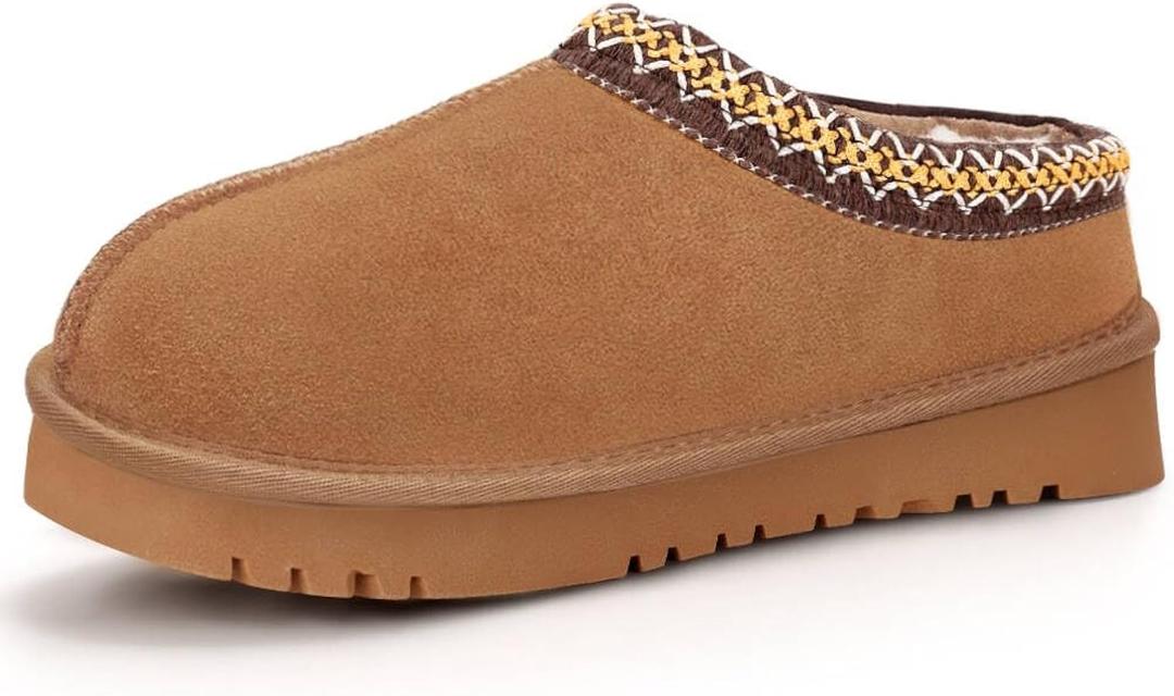 Women's Platform Slippers Winter Mini Boots Anti-Slip Suede Slip on Women Sneakers Fur Lined House Slippers for Indoor Outdoor 9