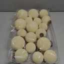 18 Pcs Velvet Christmas Balls Bulk 3.15, 2.76, 2.36 Inch, Flocked Xmas Tree Ball Ornaments Plastic Velvet Christmas Ornaments Xmas Tree Hanging Decoration(Cream White)