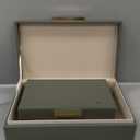 ZICOTO Decorative Storage Boxes with Lids  Set of 2 Beautiful PU Leather Organizer Bins for Your Bookshelf Home Decor - Safely Store Photos, Documents and Memory Box Keepsakes in Style (Sage)