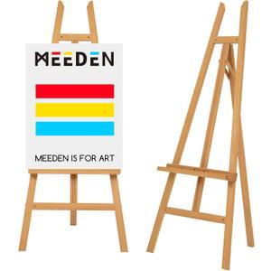 MEEDEN Art Easel Stand for Display - Adjustable Beech Wood Floor Easels for Painting, Holding Canvas up to 90", Ideal for Artist, Adults Painting Canvas, Drawing, Signs - Large