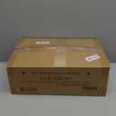 AMERZEST 9Ft Pre-Lit Christmas Garland, Plug in, Green, 50 White Lights, Fireplace Stairs Mantle Door Indoor Outdoor, Decorated Pine Cone and Snow Style