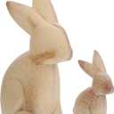 MAGICLULU Home Decoration Ornaments 1 Pair Unfinished Wooden Rabbit Wood Crafts Wood Bunny Cutout Figurine Ornament for DIY Craft Home Easter Party Decor Wood Bunny Peg Doll