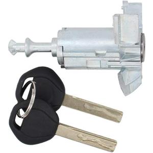 NewYall Front Left LH Driver Side Door Lock Cylinder Barrel with 2 Keys for BMW X5 2000-2006
