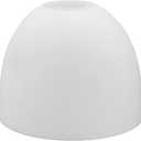 Aspen Creative 23617, Frosted Opal Glass Shade White Inside, 5-1/8"Dia x 4"H/Center Hole:42mm, 5-1/8"Dia x 4-1/8"H/Fitter 1-5/8"