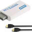 BD&M Wii to HDMI Adapter, WII to Hdmi Converter, Connect Wii Console to HDMI Display Monitor with 3.5mm Audio Supports All Wii Display Modes