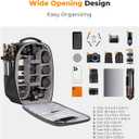 K&F CONCEPT Camera Backpack,Hardshell Photography DSLR Camera Bag with 15-15.6 Inch Laptop Compartment Waterproof Hard Shell Camera Case Compatible with Canon/Nikon/Sony/DJI Mavic Drone
