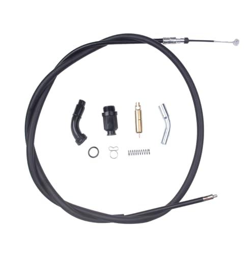 BH-Motor New Carburetor Plunger Choke Starter Valve Choke Cable Kit For Honda TRX300 FourTrax 300 TRX300FW 1988-2000