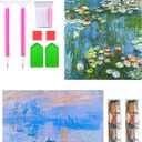 URBEST Diamond Painting Dotz Kits for Adults DIY 5d Gem Vizuarts Jewel Art(Monet, 2Pieces) (12"X16")