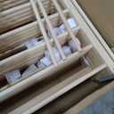 Baby Playpen, Foldable Wooden Play Yard with Gate, Playpen for Babies and Toddlers, Adjustable Baby Activity Center with Child Proof Lock, Fence Play Area for Toddlers 6 to 36 months(56*83*24inch)