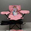 Kids Beach Chair with Umbrella Folding Lawn and Camping Chair with Summer Shade for Beach, Pool, Travel and Outdoor (for 1-5 Years Old) (Pink)