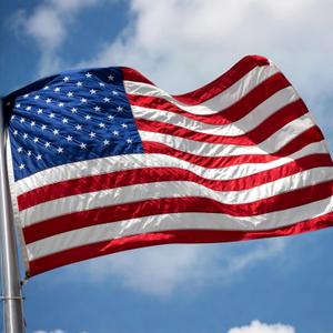 VIPPER American Flag 3x5 FT Outdoor - USA Heavy duty Nylon US Flags with Embroidered Stars, Sewn Stripes and Brass Grommets (3x5ft)
