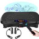 AXV Vibration Plate Exercise Machine Whole Body Workout Vibrate Fitness Platform Lymphatic Drainage Machine for Weight Loss Shaping Toning Wellness Home Gyms Workout