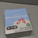 Amazon Basics 13 Gallon Tall Kitchen Drawstring Trash Bags, Clean Fresh Scent, 10% Post Consumer Recycled, 80 count (White)