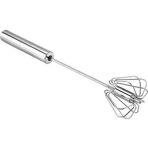 Stainless Steel Egg Whisk, Hand Push Rotary Whisk Blender, Versatile Milk Frother, Hand Push Mixer Stirrer