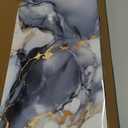 10pcs Thick Marble Peel and Stick Waterproof Wall Panels,Heat-Resistant Backsplash Tile, 23.6"x11.8" PVC Foam Wall Sticker for Kitchen,Living Rooms,TV Walls,Blue and Gold (Not Real Tile 19.4Sq. Ft.)