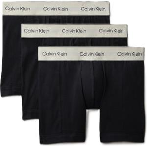 Calvin Klein mens Pima Cotton 3-pack Boxer Brief (Small)