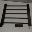 Dog Gate Indoor,18"-45" Adjustable Extra Wide Metal Short Dog Gate to Step Over, 14" Tall Small Pet Gate with 3 Extension Kits, Pressure Mounted for Doorways & Stairs Black