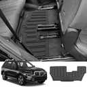 Custom for 2019-2025 2026 BMW X7 7 Seat Floor Mats 3 Rows Cargo Trunk Liner and 2nd 3rd Backrest Mtas All Weather TPE Rubber Protection Mats Fit BMW X7 Accessories (Only for X7 7 Seat Full Set)