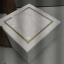 Sumnacon Glass Napkin Holder for Table, Stylish Cocktail Napkin Holder,Modern Napkin Holders for Paper Napkins,Gold Napkin Holders for Kitchen Dining Table Party Restaurant Bar
