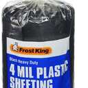Frost King 350B Polyethylene Sheeting, 3' x 50' x 4 Mil, Black