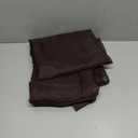 SpaceDresser Sheer Voile Window Treatment Rod Pocket Curtain Panels for Kitchen Bedroom Living Room Drapes Sunlight Filtering Privacy Semi Home Decor Assorted (Coffee, 52 W x 108 L)