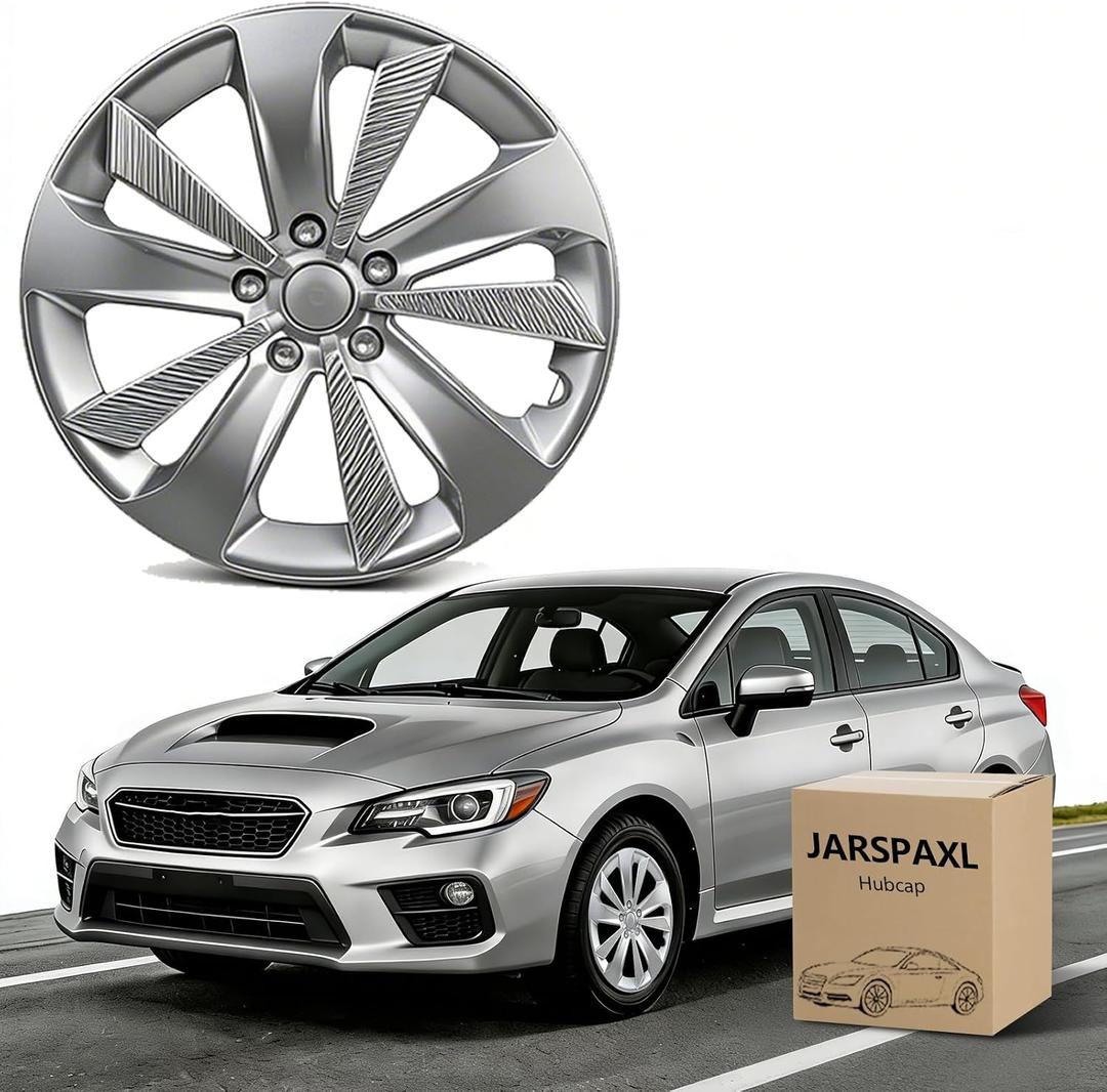 Hub Cap Wheel Cover Compatible with 2017-2023 Subaru Impreza, Chrome Plated Silvery OEM Style Tire Hub Hubcap Wheel Cover 1pc Fit for 2017-2023 Subaru Impreza 28811FL010 28811FL02A Hubcap