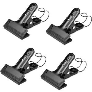Backdrop Spring Clamps With Hook- 4 Pack of 4" Heavy Duty Clips for Photography Background Stands, Woodworking & Home Improvement Projects