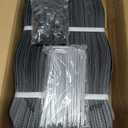 Gravel Grid 4 x 40 FT, 2" Depth HDPE Geo Grid 1885 lbs Per Sq Ft Load with U-Shaped Stakes & Connectors for Driveway, Patio, Shed Base, Parking Lot, Grass Stabilization, Black