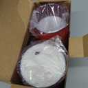 Raycare Flameless Electronic Pillar Candles with Remote Control and Timer- Battery Operated Realistic Flickering LED Fake Candle for Home, Wedding, Valentine's Day Decor, Red, Set of 2(3"x6"6")