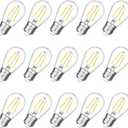 Shatterproof S14 Replacement LED Light Bulbs, 2W, Equivalent to 11-25 Watt, Warm White 2200K, Outdoor String Lights Vintage Edison Bulb, E26 Medium Base, 15-Pack