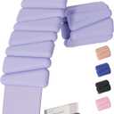 Weighted Bangles | Adjustable Wrist and Ankle Weights for Women 1LB Each (Set of 2) | Ankle Weights for Yoga, Pilates & Walking | Leg & Arm Weights for Men | Home & Gym Workouts (Lilac)
