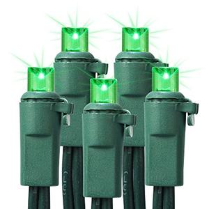 Brizled St. Patrick's Day Lights, 33ft 100 LED 5MM Wide Angle Gentle Twinkle St Patrick's Day String Lights, 120V UL Certified Connectable Green Tree Light Outdoor Xmas Light for Xmas Tree Party Home