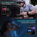 SKG Smart Watch,Rugged Outdoor Watch with GPS, Fitness Tracker with Heart Rate, SpO2, Sleep Monitor, IP68 Waterproof, Multi-Sports, 3-Axis Compass,Blood Oxygen,''1.32''Screen Android iOS,Gift,V9C