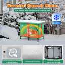 Outdoor Cat House,Weatherproof and Insulated Outside Cat Shelter with Heated Pad and Cooling Pad(4 Seasons Universal),Gift Box for Cats.(Medium)