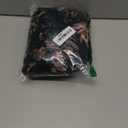 Simplee Womens Floral Maxi Dress Short Sleeve Summer Boho Wedding Guest Dress Empire Waist Chiffon Modest Midi Dresses (Large, Black 2)