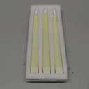 Flameless Taper Candles with 3D Wick, 9.6" Real Wax LED Candles with Remote and Timer, 3 Pack Flickering Candlesticks Battery Operated, Classic Tall Taper Candles for Home, Wedding, Party, Ivory