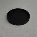 Decorative Tray for Coffee Table, Living Room, Side Table, 11" Black Round Concrete Home Decor Serving Trays for Accent Table, Console Table