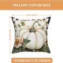 Fall Decorations for Home, Fall Pillow Covers 18x18 Set of 4, Autumn Thanksgiving Decorations and Supplies for Home Sofa Couch Decor