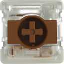 GATERON KS-33 Low Profile 2.0 Brown Keyboard Switches, 3 Pin 55gf Factory Pre-lubed Fit for NuPhy/Keychron Low Profile Mechanical Keyboard (35PCS)