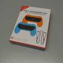 Grips & Wrist Strap Set Switch 2 Joy-Con  Ergonomic Controller Holder, Secure Gaming Accessories for Nintendo Switch 2 & OLED  Comfortable & Anti-Slip Design 2pcs