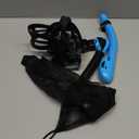 Greatever Snorkel Set Pano 3 Window Snorkel Mask Adult, Panoramic Wide View, Anti-Fog Scuba Diving Mask, Anti-Leak Snorkel Goggles Dry Top Snorkel, Professional Snorkeling Gear for Adults (Black SkyBlue)