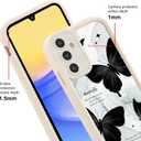 for Samsung Galaxy A15 5G Cute Phone Case 6.5", Aesthetic Creative Black Butterfly Marble Pattern Print Design Women Girly Case Camera Protective Cover Shockproof Silicone Soft Slim TPU Funda