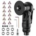 Pneumatic Chamfering Tool, Chamfer Tool with 6 C-Angle & 6 R-Angle Blades, Upgrade Air Chamfer Tool for 45 & Round Corner, Chamfering Tool for Metal and Wood