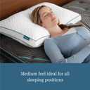 Beautyrest Deluxe Down Alternative Pillow King Size Medium Support for All Sleep Positions, Cooling InfiniCool Technology, Breathable & Removable Knit Cover, Premium Fiber-Blend Fill