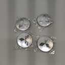 4PCS Wheel Center Caps for Mitsubishi Eclipse Spyder Pajero Sport Endeavor, 60mm/2.36" Car Wheel Hub Caps ABS Rim Center Hub Cover (Silver)