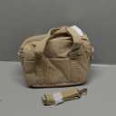 Corduroy Lunch Box Lunch Bag for Women Men, Cute Strawberry Small Insulated Reusable Work Leakproof Simple Lunch Boxes Tote Bag Adults Cooler Bag (A-Dark Beige)