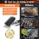 Grill Brush and Scraper-18 Adjustable Handle Safe BBQ Grill Brush for Outdoor Grill-Deep BBQ Clearning Brush wih Bottle Operner Extra Strong Grill Cleaner Accessories for Gas/Charcoal Grilling Grates