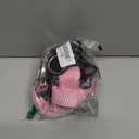 Lukovee Dog Seat Belt for Car, Adjustable Dog Car Harness for Large Medium Small Dogs, Soft Padded & Breathable Mesh Dog Seatbelt with Car Strap and Carabiner(Pink Double Clip,Medium) (B1- Pink (Double Clip 2 in 1))