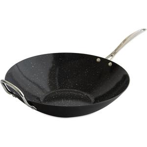Nordic Ware Basalt Aluminized Steel Spun Wok, 14-Inch, Ceramic Coating