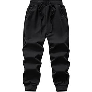 WIYOSHY Kids' Solid Color Drawstring Cotton Sweatpants Jogger Pants for Boys & Girls 10